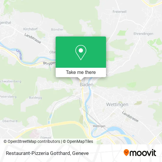 Restaurant-Pizzeria Gotthard map