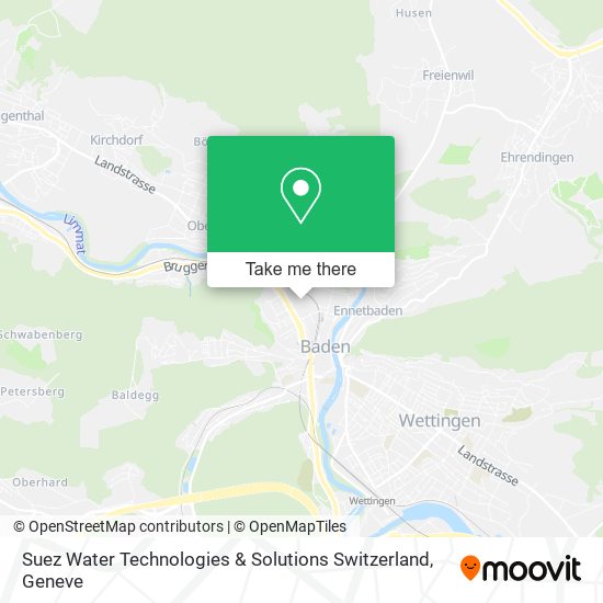 Suez Water Technologies & Solutions Switzerland map