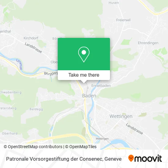 Patronale Vorsorgestiftung der Consenec map