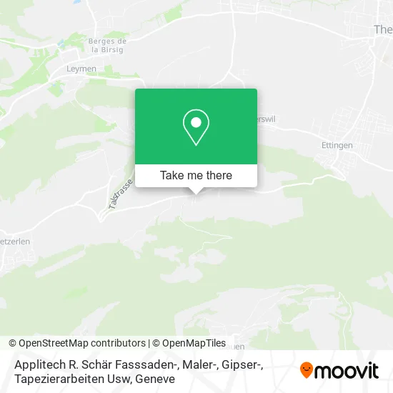 Applitech R. Schär Fasssaden-, Maler-, Gipser-, Tapezierarbeiten Usw map