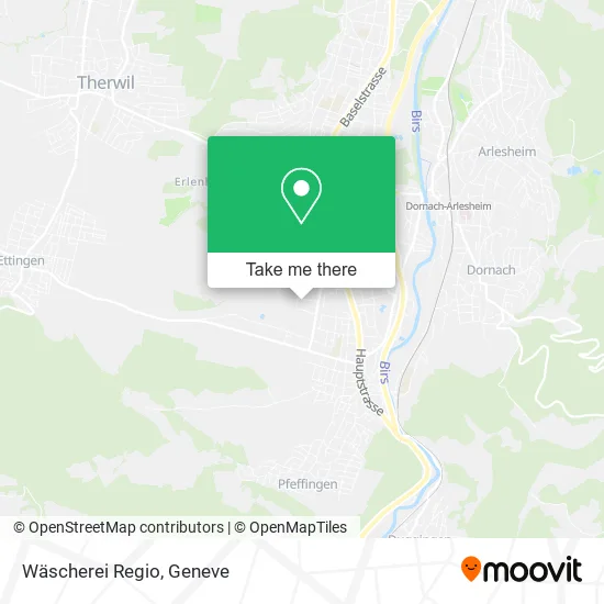 Wäscherei Regio map