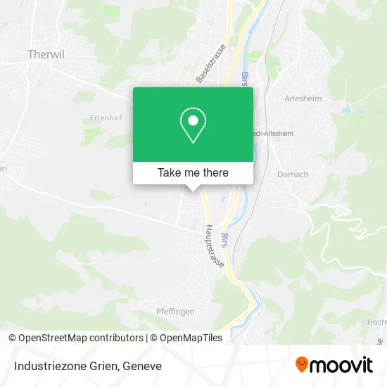 Industriezone Grien map