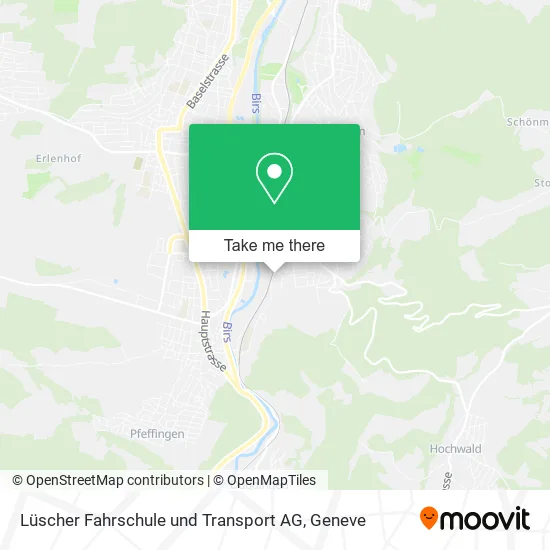 Lüscher Fahrschule und Transport AG map