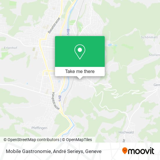 Mobile Gastronomie, André Serieys map