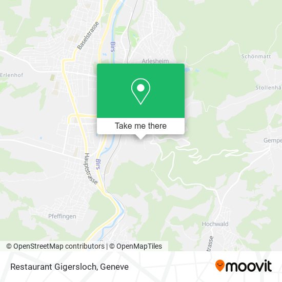 Restaurant Gigersloch map