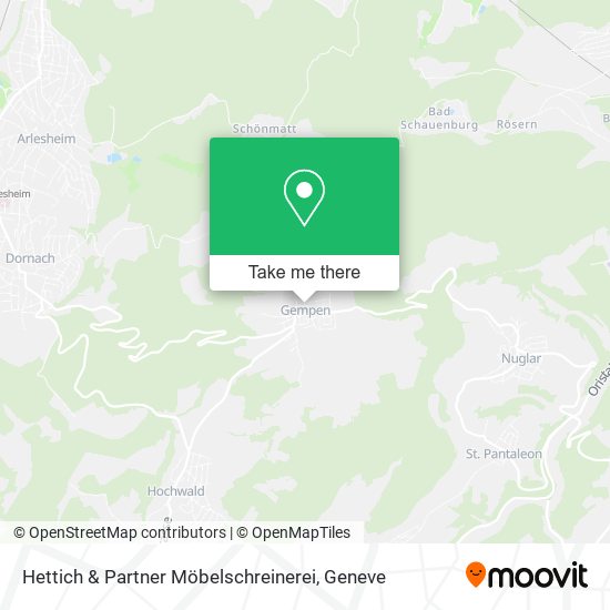 Hettich & Partner Möbelschreinerei map