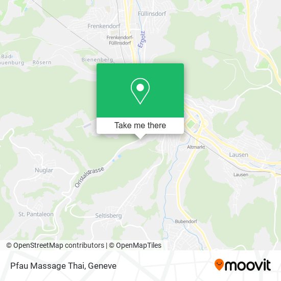 Pfau Massage Thai map