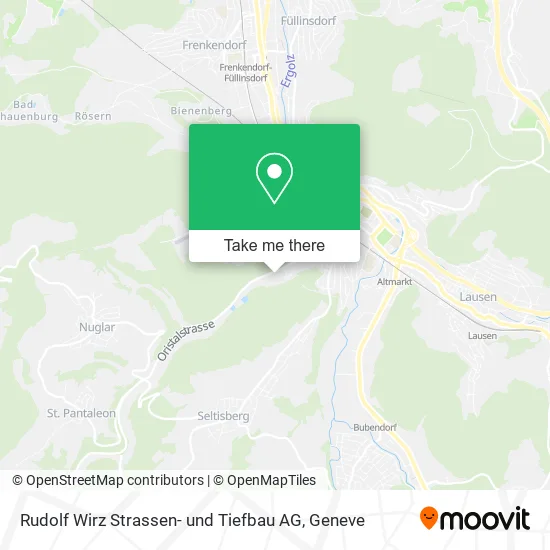 Rudolf Wirz Strassen- und Tiefbau AG map