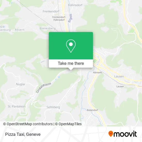 Pizza Taxi map