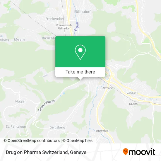 Drug'on Pharma Switzerland map