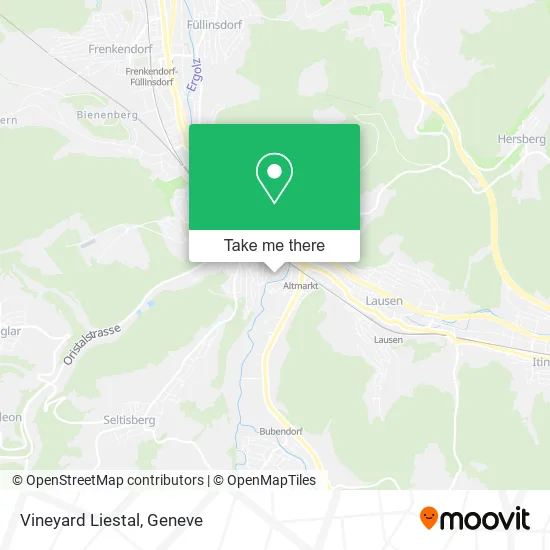 Vineyard Liestal map