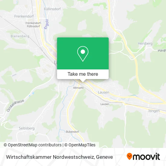 Wirtschaftskammer Nordwestschweiz map