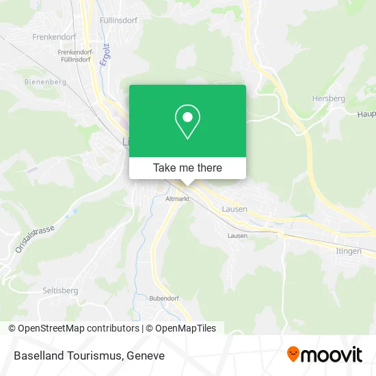 Baselland Tourismus map