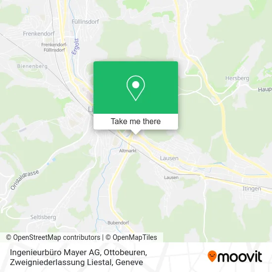 Ingenieurbüro Mayer AG, Ottobeuren, Zweigniederlassung Liestal map