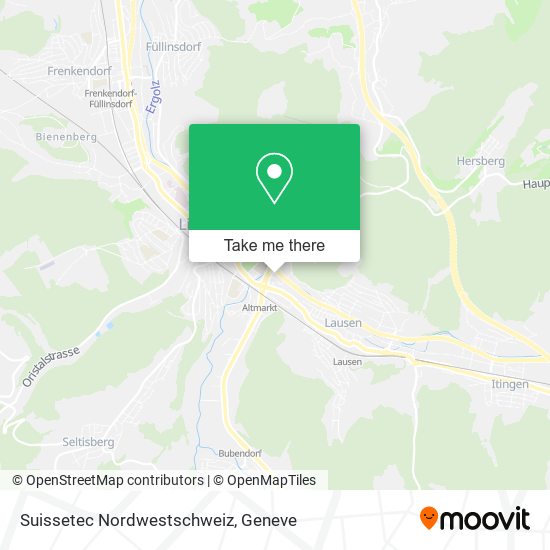 Suissetec Nordwestschweiz map