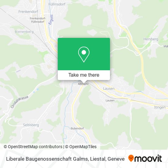 Liberale Baugenossenschaft Galms, Liestal map