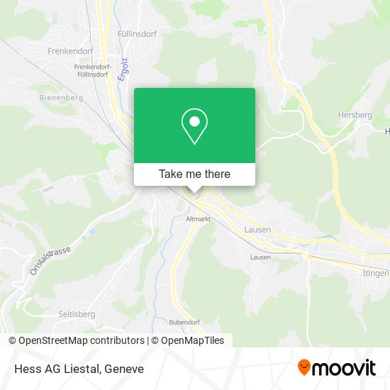 Hess AG Liestal map