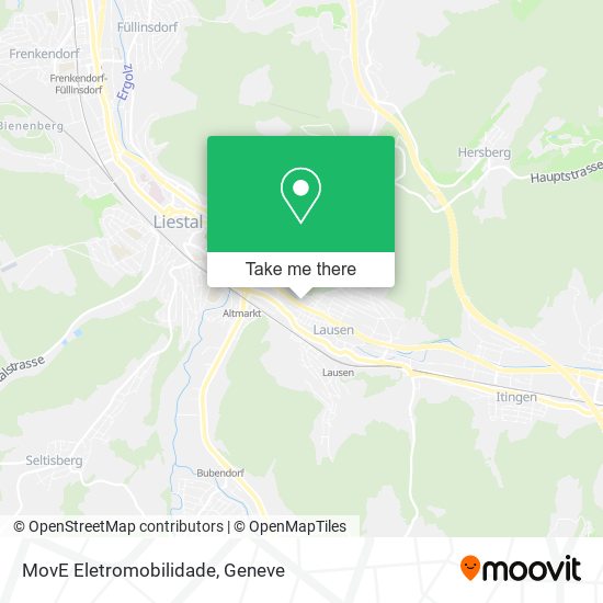 MovE Eletromobilidade map