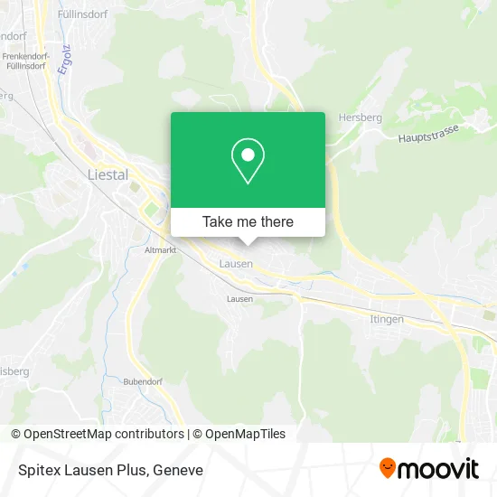 Spitex Lausen Plus map