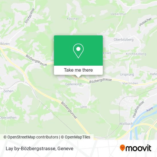Lay by-Bözbergstrasse map