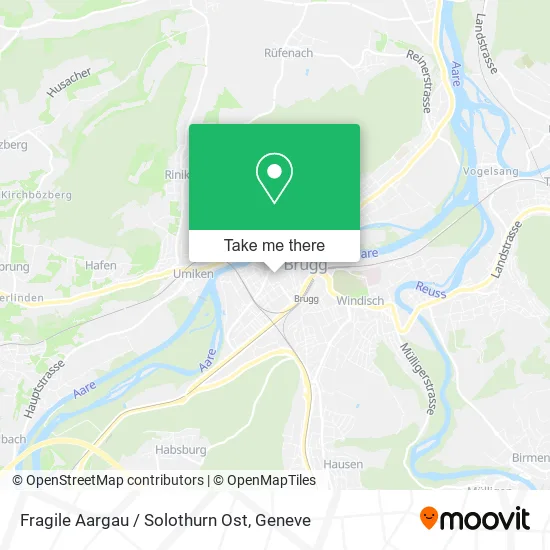 Fragile Aargau / Solothurn Ost map