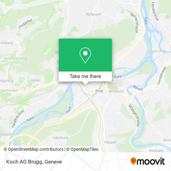 Koch AG Brugg map