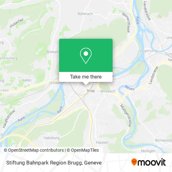 Stiftung Bahnpark Region Brugg map
