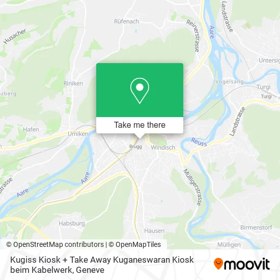 Kugiss Kiosk + Take Away Kuganeswaran Kiosk beim Kabelwerk map