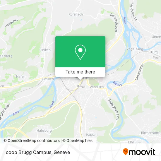 coop Brugg Campus map