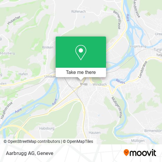 Aarbrugg AG map
