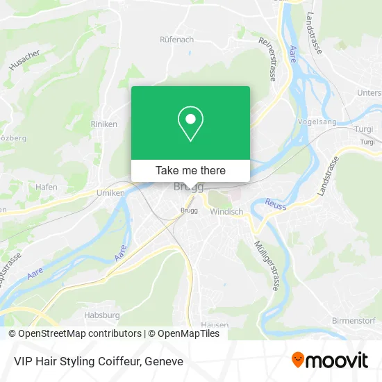VIP Hair Styling Coiffeur map