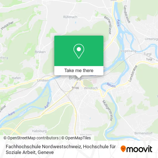 Fachhochschule Nordwestschweiz, Hochschule für Soziale Arbeit map