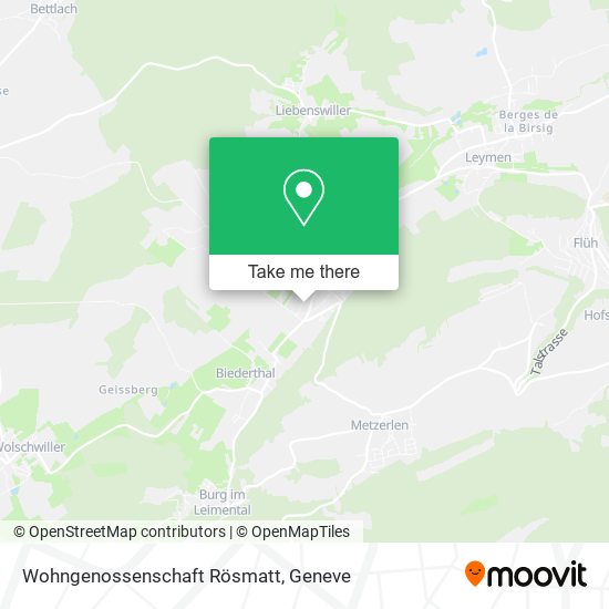 Wohngenossenschaft Rösmatt map