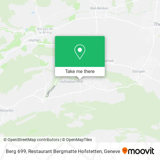 Berg 699, Restaurant Bergmatte Hofstetten map