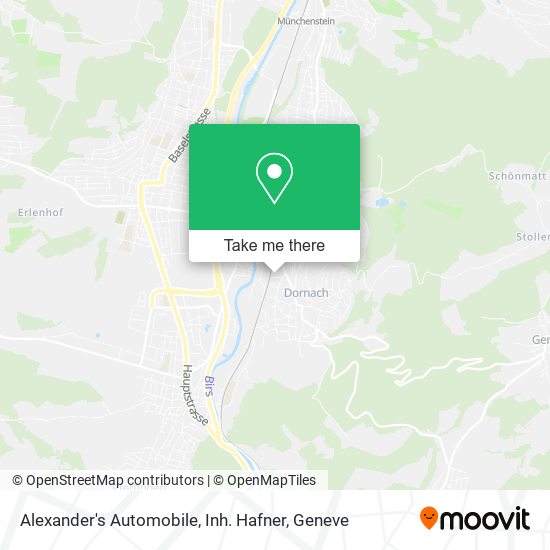 Alexander's Automobile, Inh. Hafner map