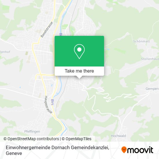 Einwohnergemeinde Dornach Gemeindekanzlei Karte