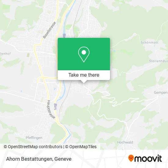 Ahorn Bestattungen map