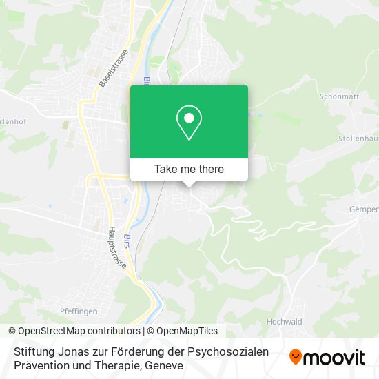 Stiftung Jonas zur Förderung der Psychosozialen Prävention und Therapie map