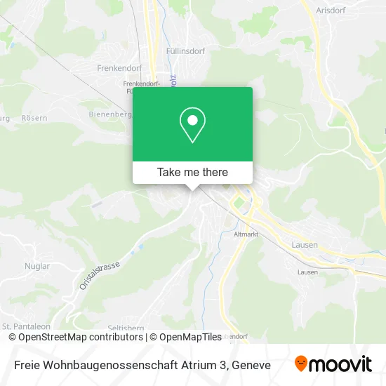 Freie Wohnbaugenossenschaft Atrium 3 map