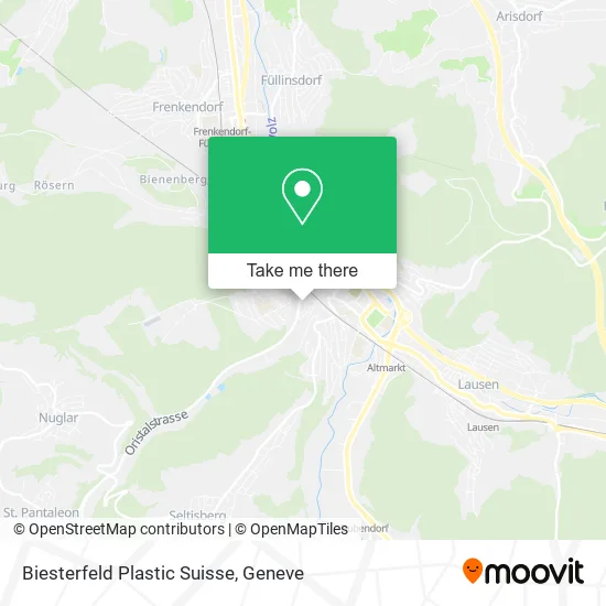 Biesterfeld Plastic Suisse map