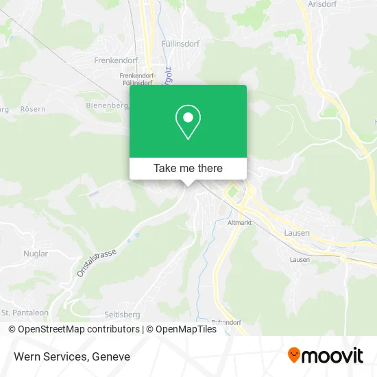 Wern Services map