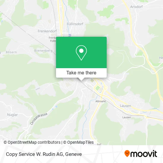 Copy Service W. Rudin AG map