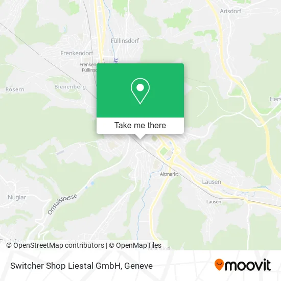 Switcher Shop Liestal GmbH map