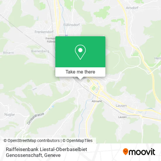 Raiffeisenbank Liestal-Oberbaselbiet Genossenschaft plan