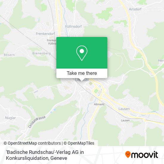 'Badische Rundschau'-Verlag AG in Konkursliquidation map
