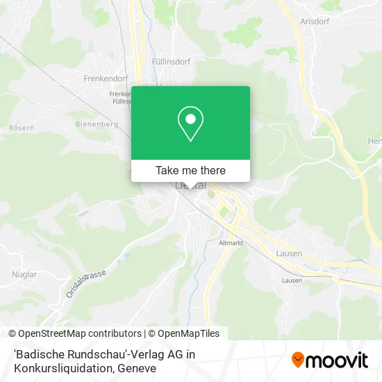 'Badische Rundschau'-Verlag AG in Konkursliquidation map