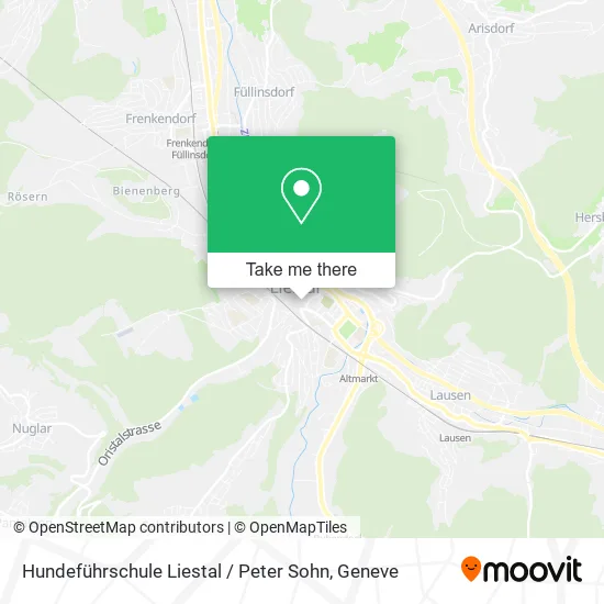 Hundeführschule Liestal / Peter Sohn map