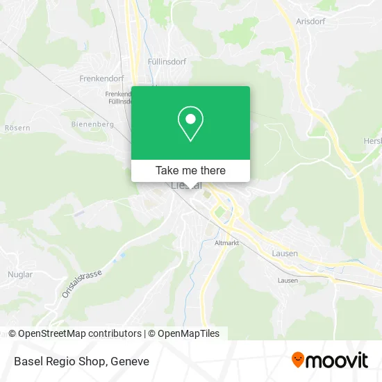 Basel Regio Shop map