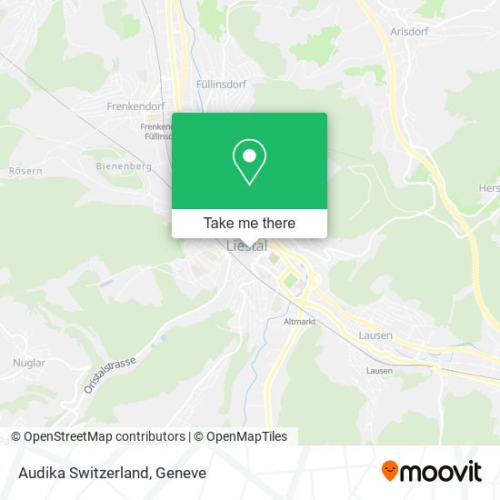 Audika Switzerland map