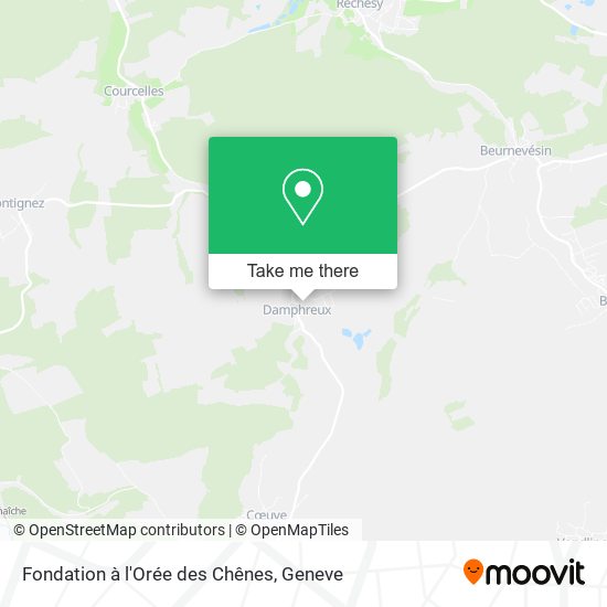 Fondation à l'Orée des Chênes map